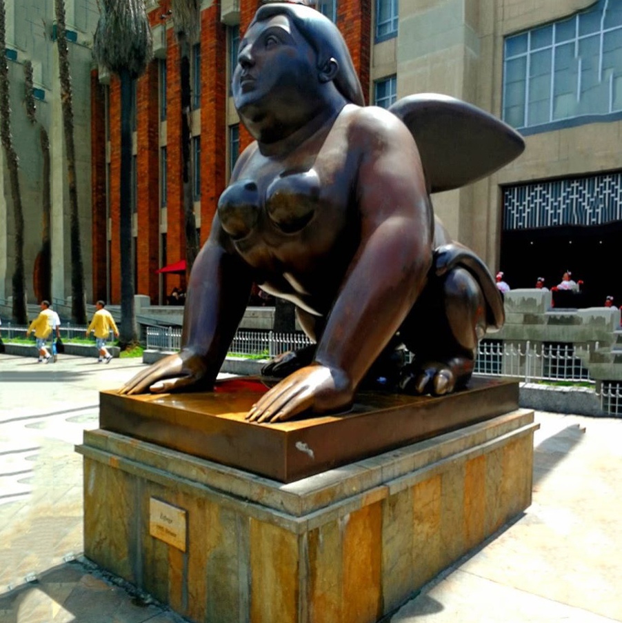 Fernando Botero sphinx sculpture bronze