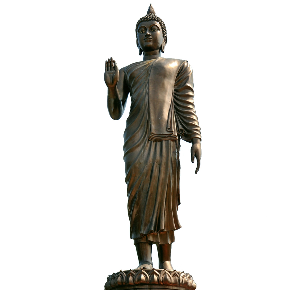 Garden buddha bronze statue