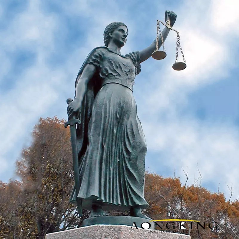 Goddess of Justice bronze statue