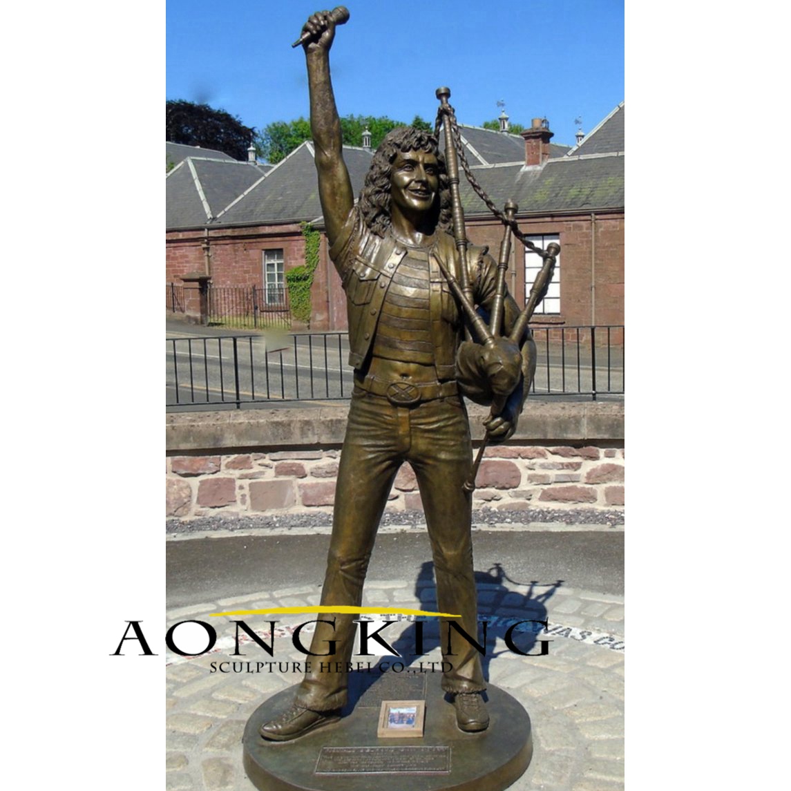 Bon scott bronze statue