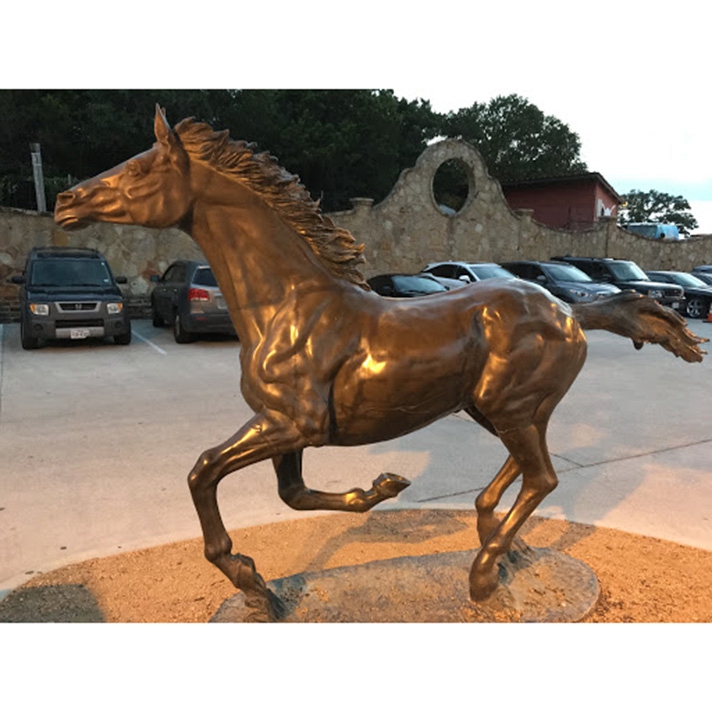 Life size bronze statue horse