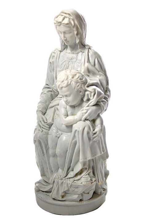 marble statue Madonna Of Bruges