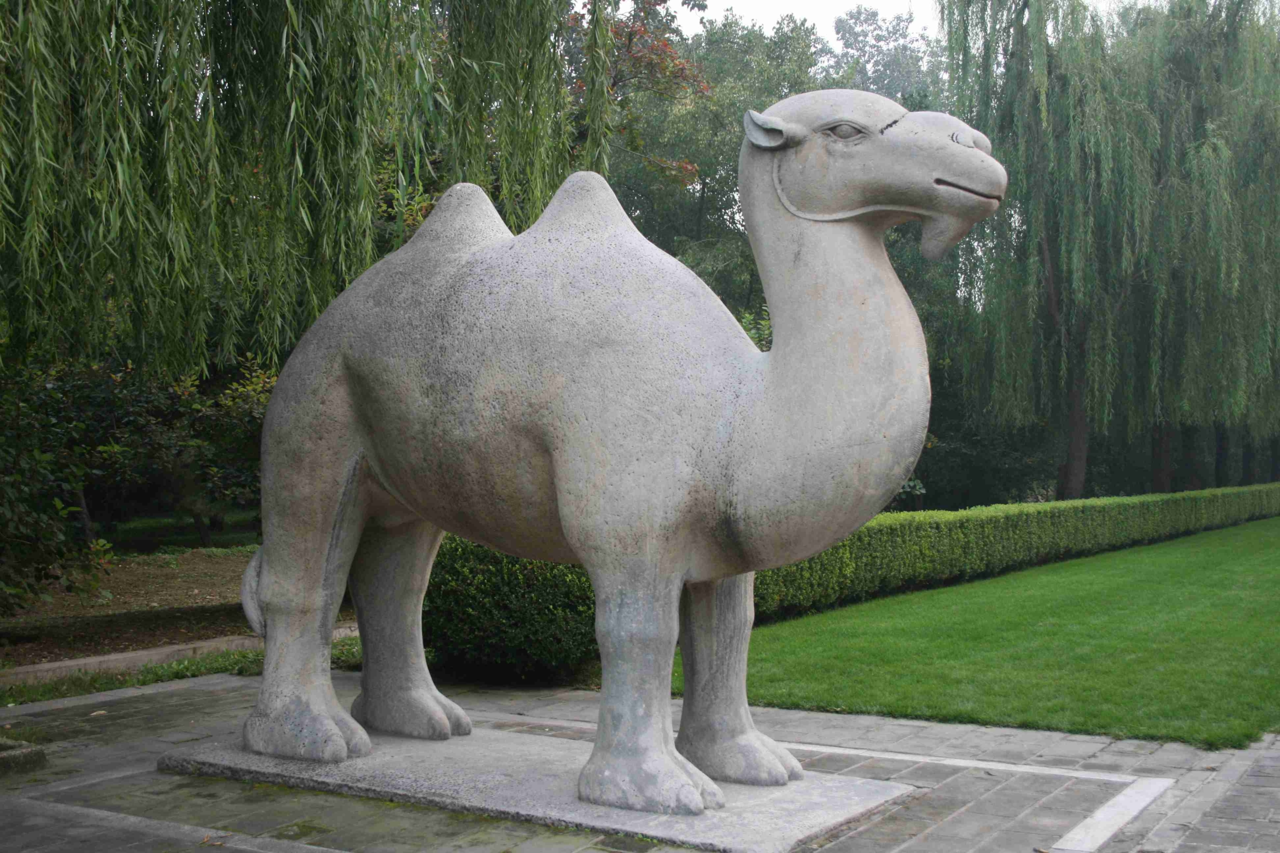 Outdoor Large Size Marble Camel Statue