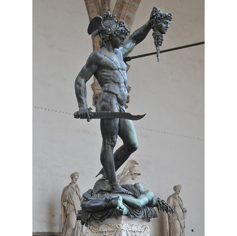 Perseus with medusa bronze 