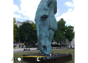 Sculpture of horse's head