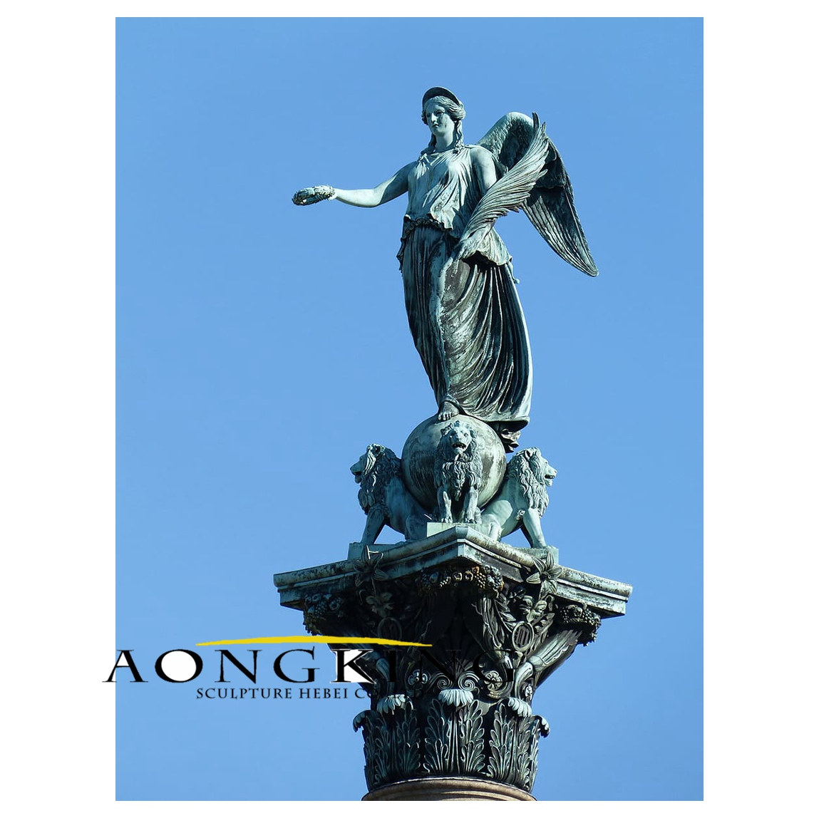 Statue angel wing bronze statue