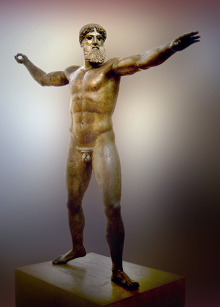 The god from the sea bronze sculpture