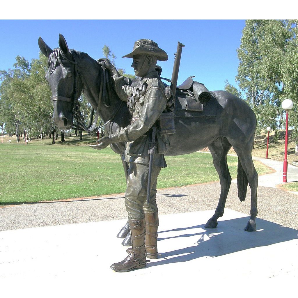 War sculpture horse