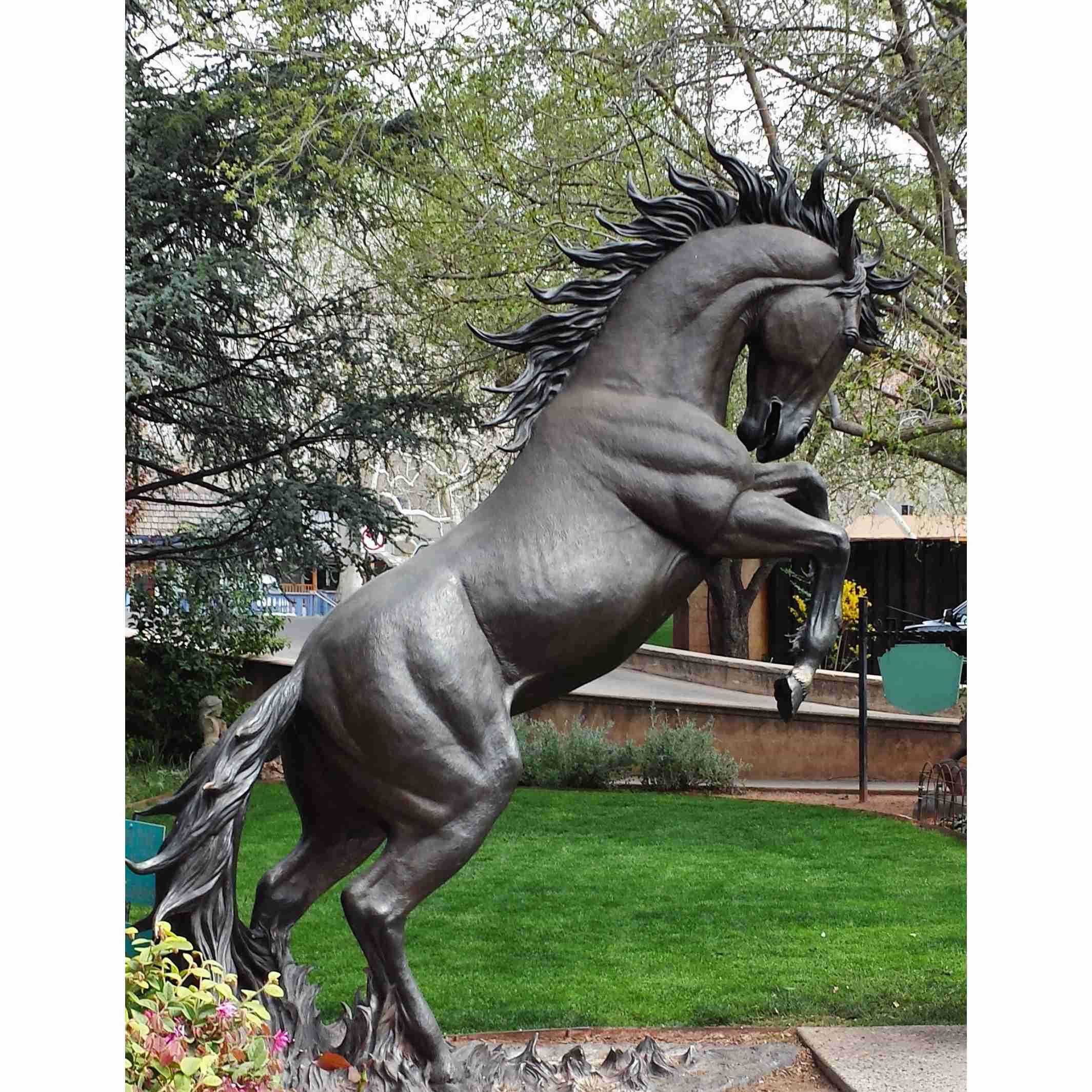 Wild horse statue