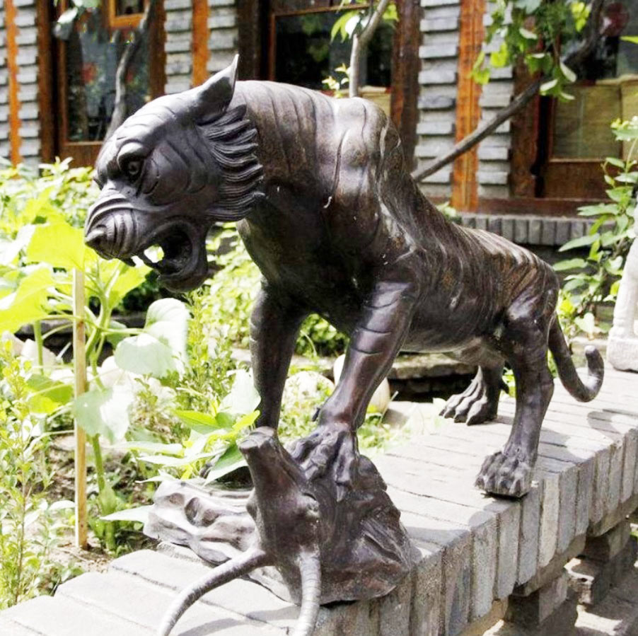 popular Brass animal tiger statue