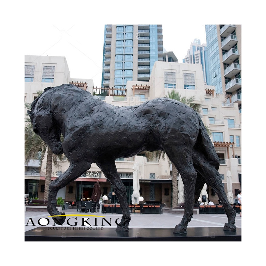 Andalucian horse bronze statue