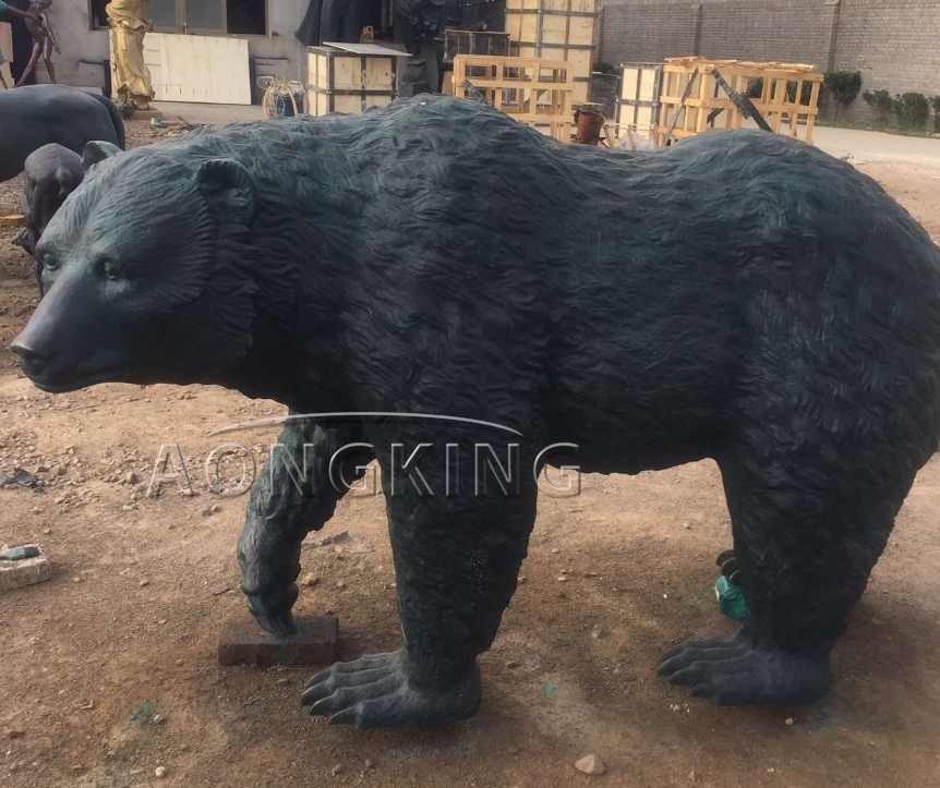 Bear life size statue