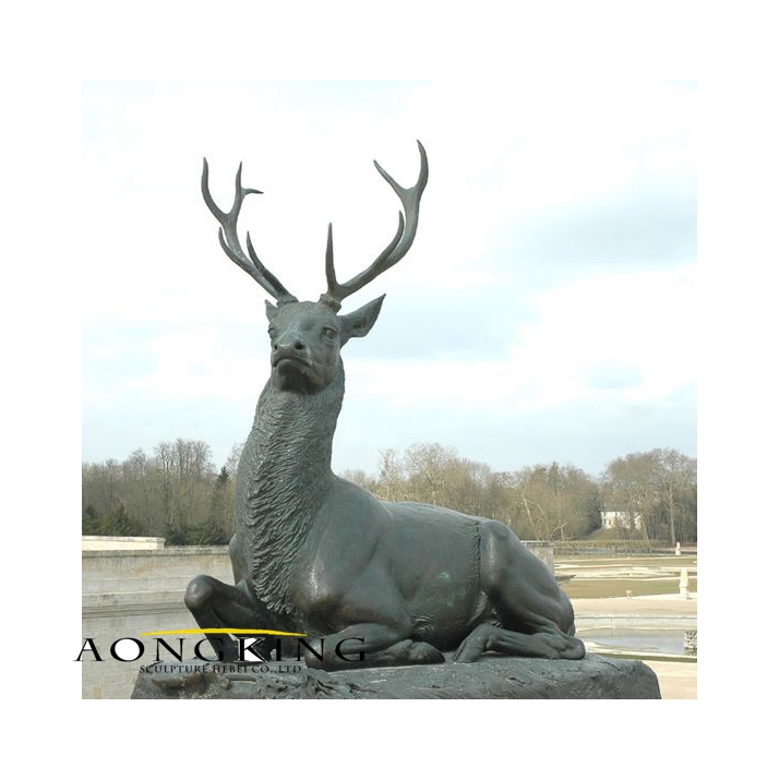 Bronze life size deer statue