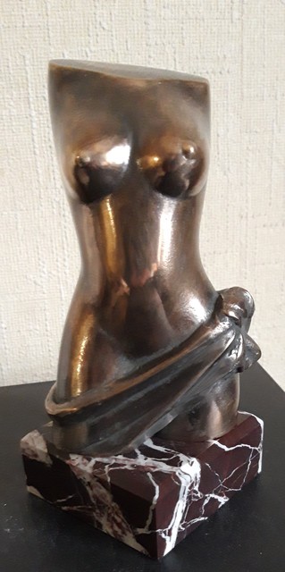 Female torso bronze