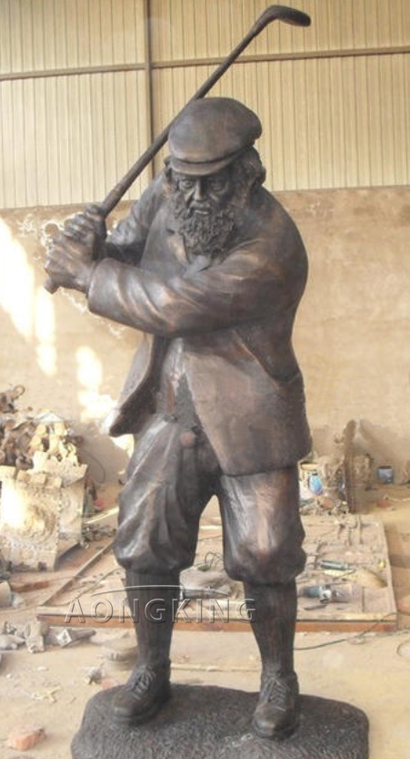 Golf statue for garden