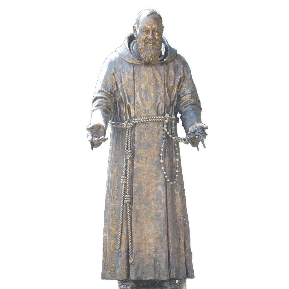 Bronze padre pio statue