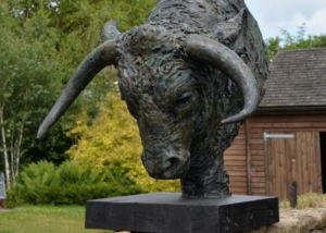 Hot selling bronze bull head sculpture