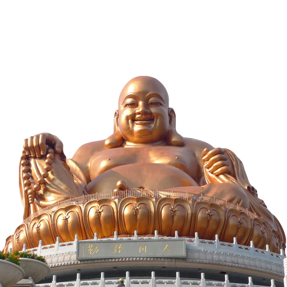 Large size laughing buddha maitreya bronze statue religious statue