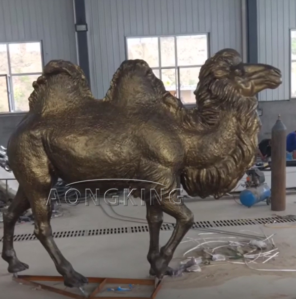 Life-size camel statue