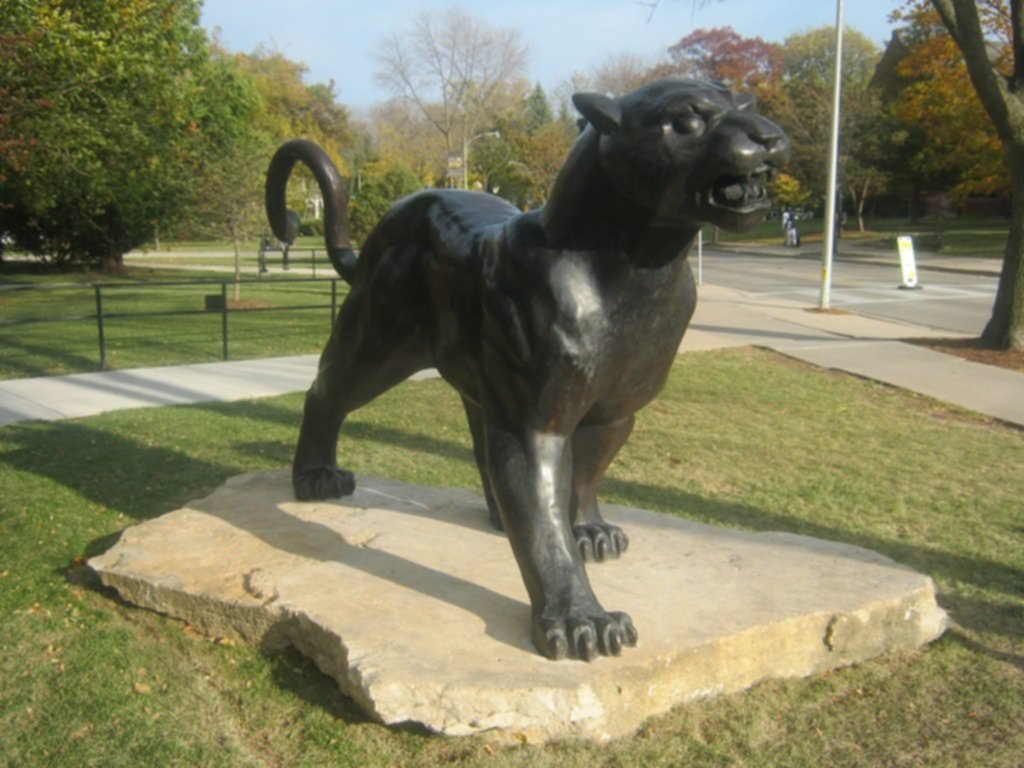 Panther statue outdoor