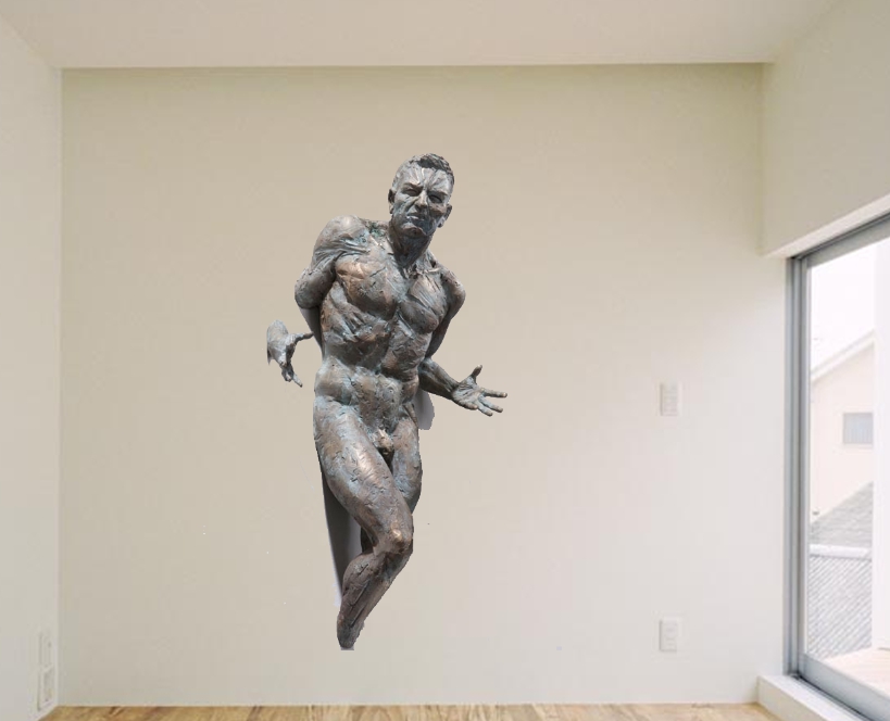 Realistic statue for wall