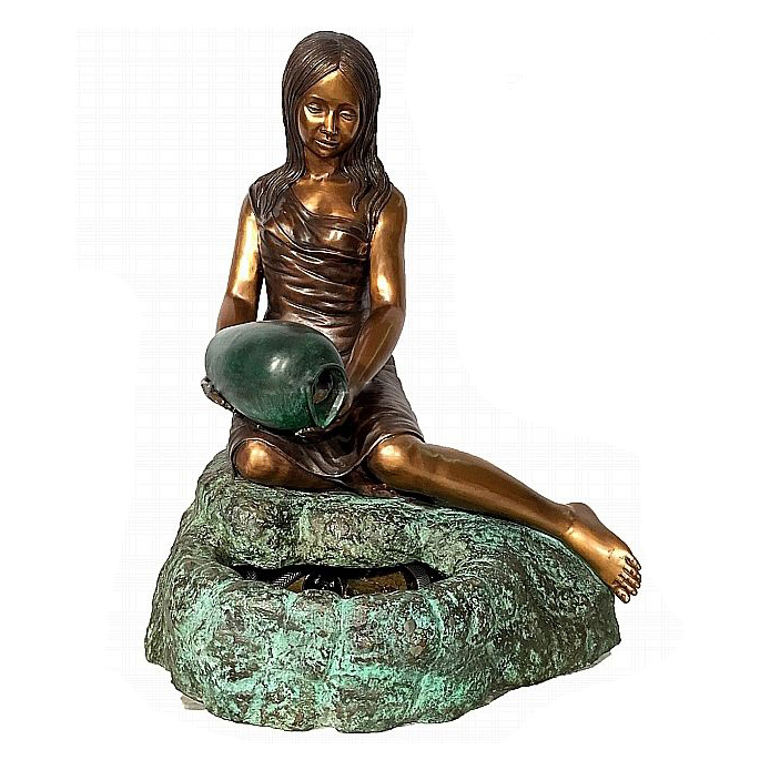 Bronze Fountain of Little Girl