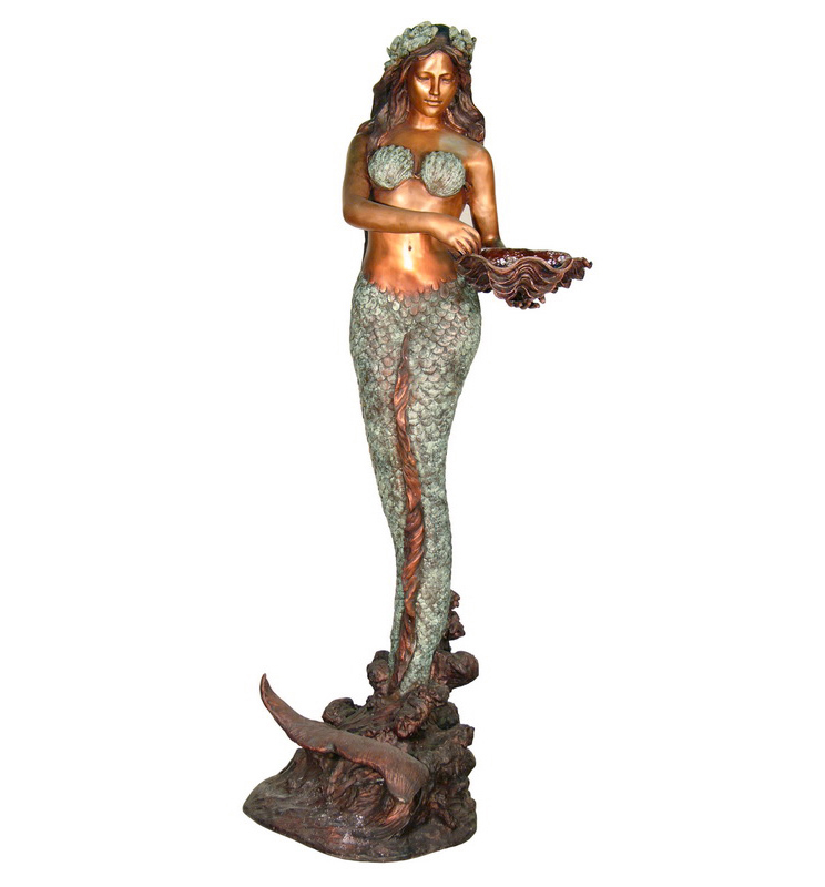 Mermaid Fountain with Hat