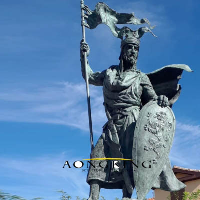 Sculpture of roman soldier