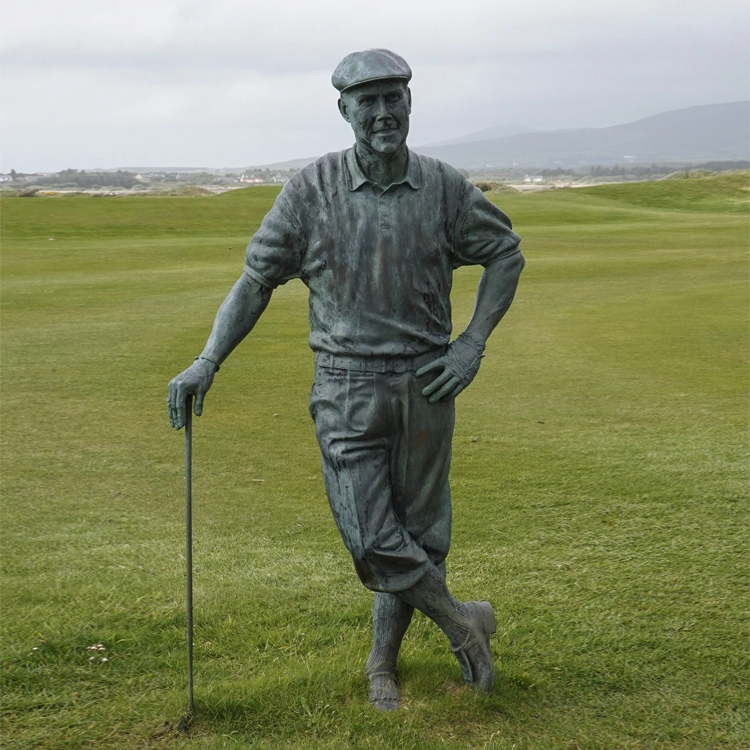 golfer sculpture life size