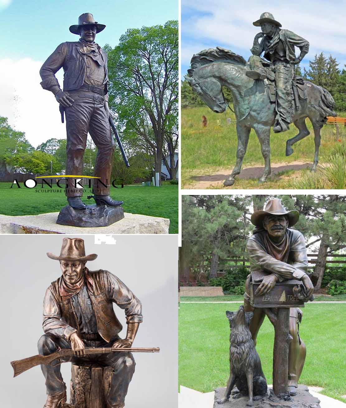 Bronze Cowboy Statue
