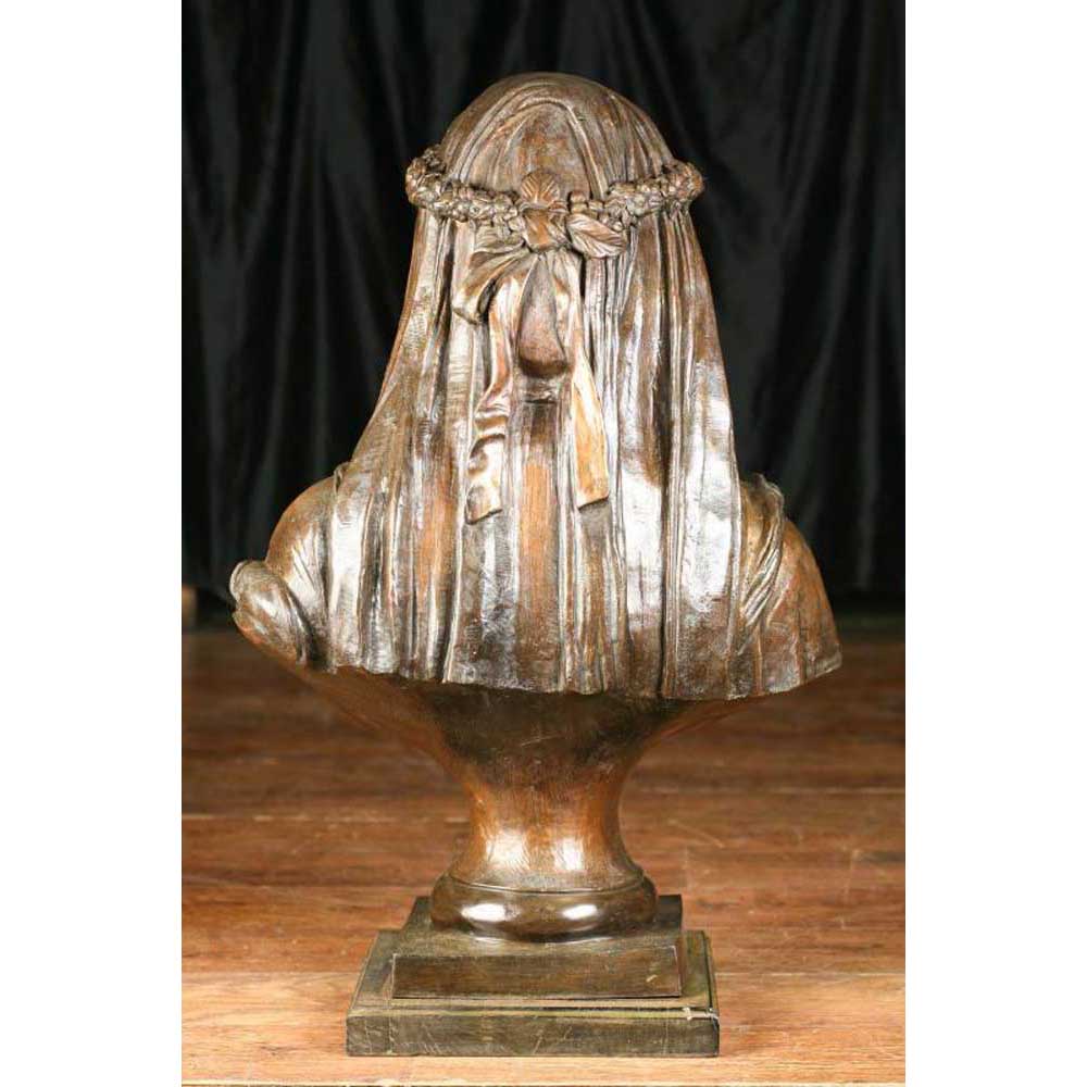 Bronze bust Veiled Virgin
