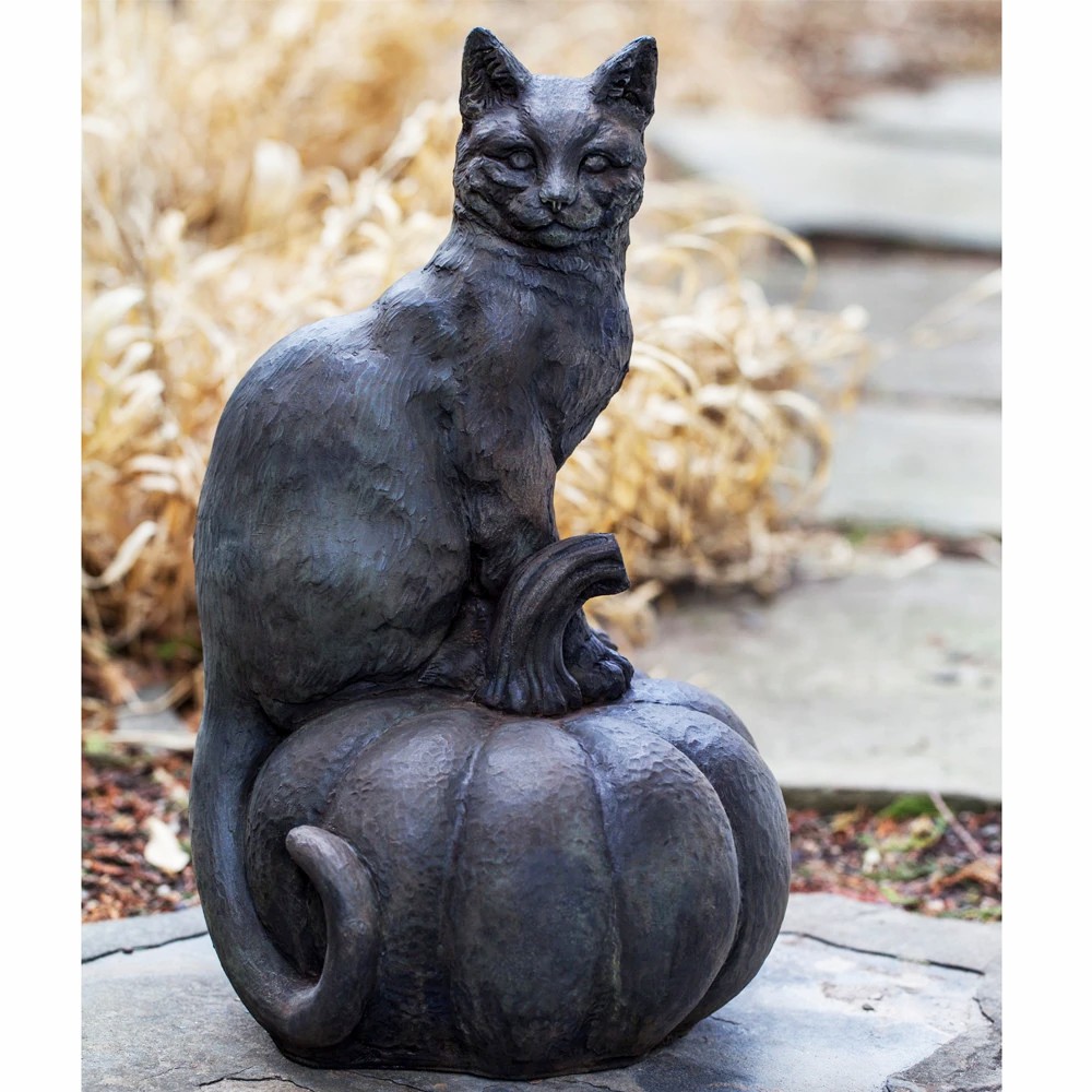 Cat bronze statue