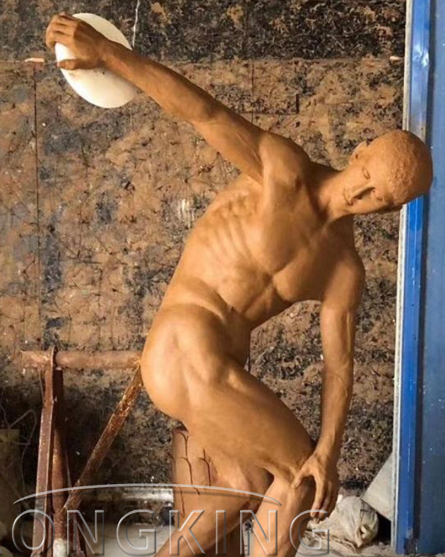 Clay mold of The discobolus