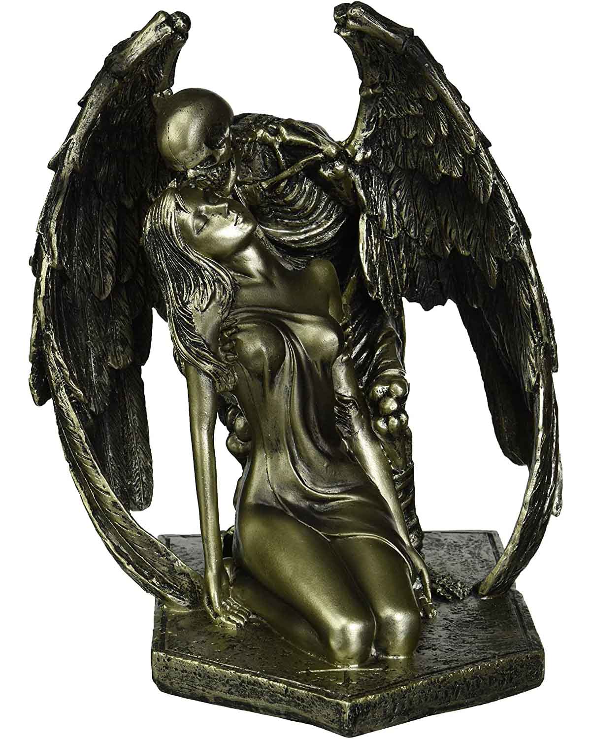 Large statue of The Kiss of Death