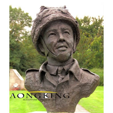 Major john howard dso bust bronze statue