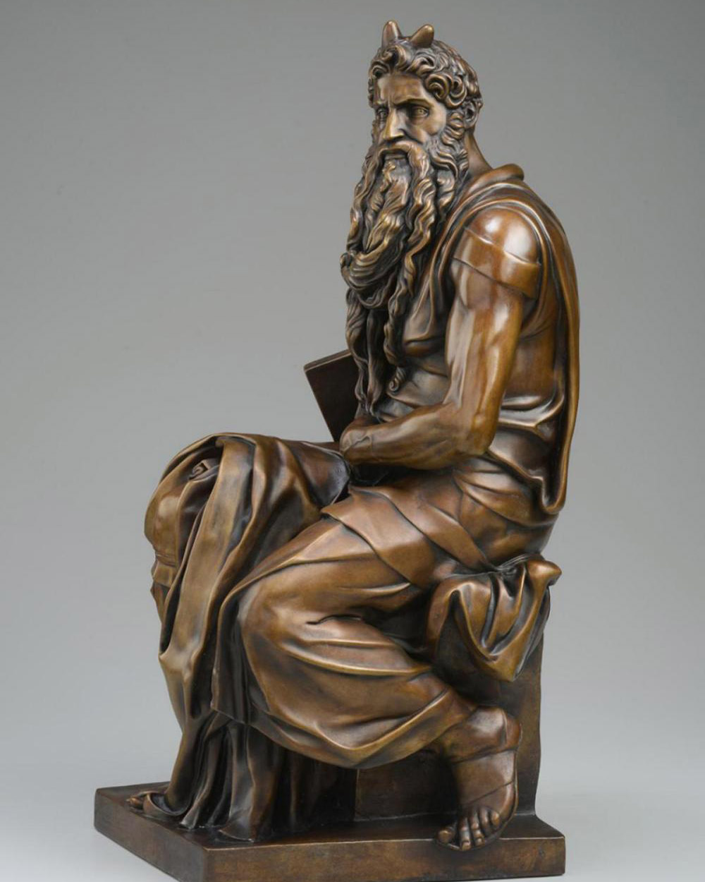 Moses sculpture with horns