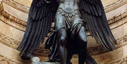 bronze Paris Saint Michale archangel statue