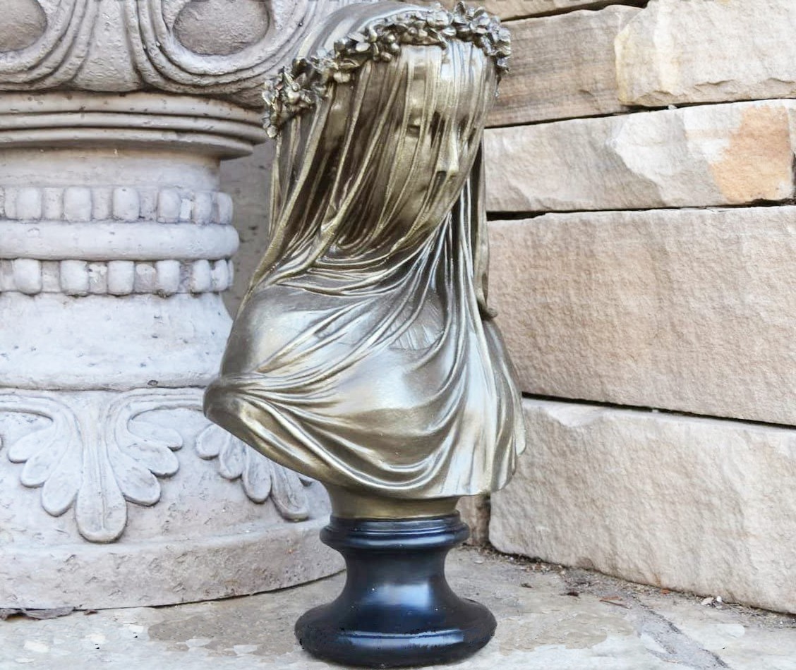 Veiled virgin statue