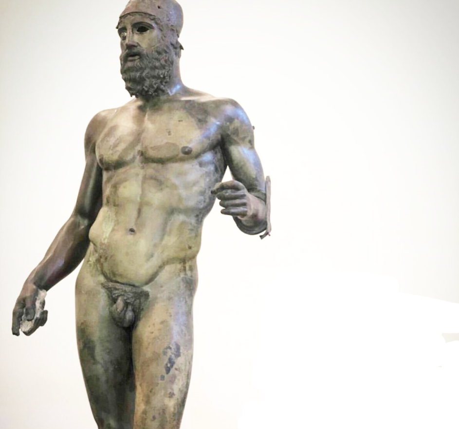 famous ancient statue Riace bronzes