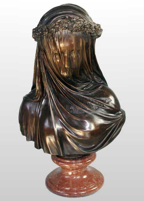 bronze Veiled Virgin Mary