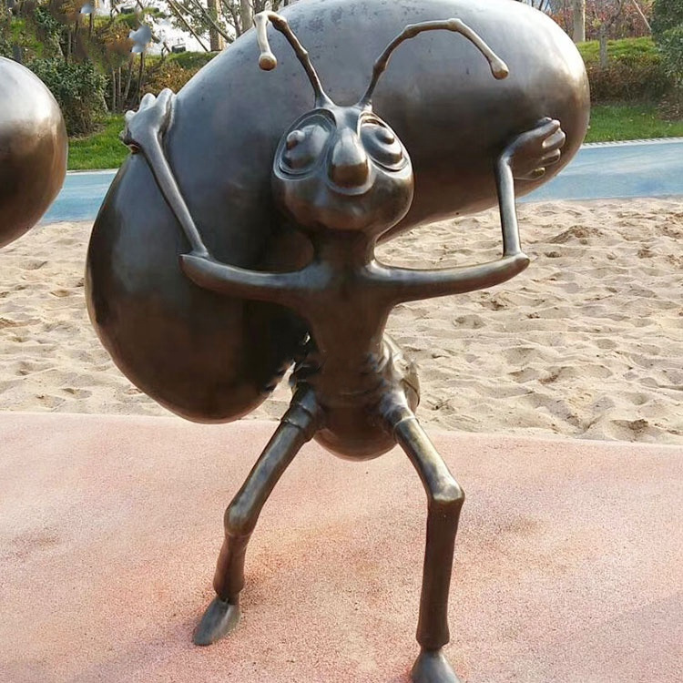 bronze sculpture of ant sculpture