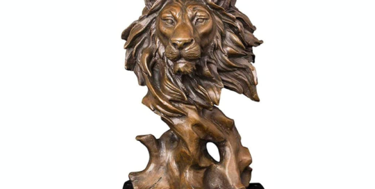 lion head statue