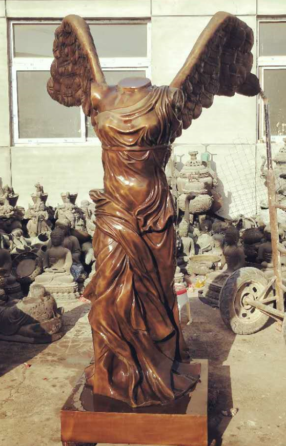Famous ancient Bronze Sculpture - The Winged Victory of Samothrace 