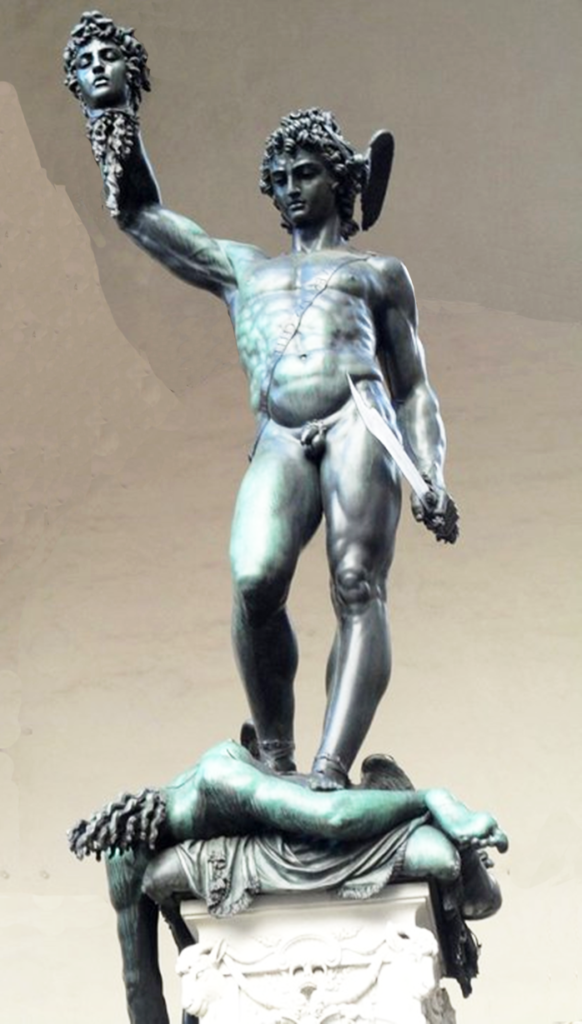 perseus bronze statue