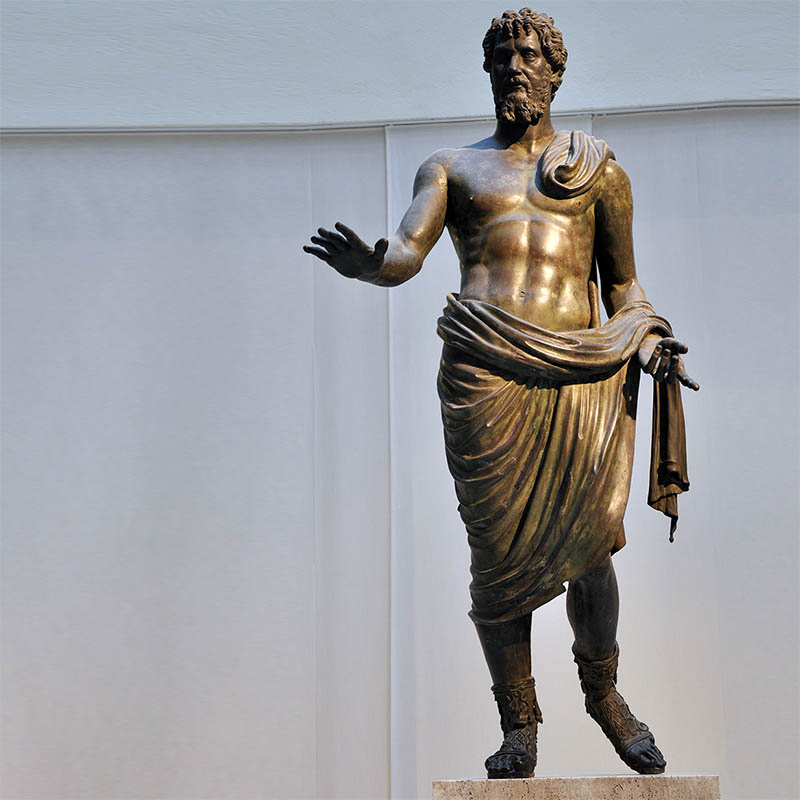 Bronze roman sculpture