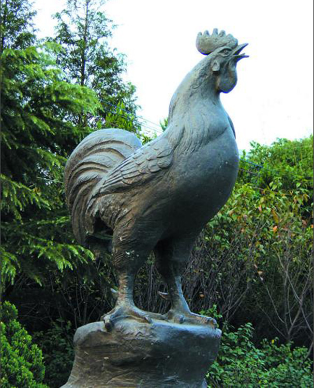 rooster statue