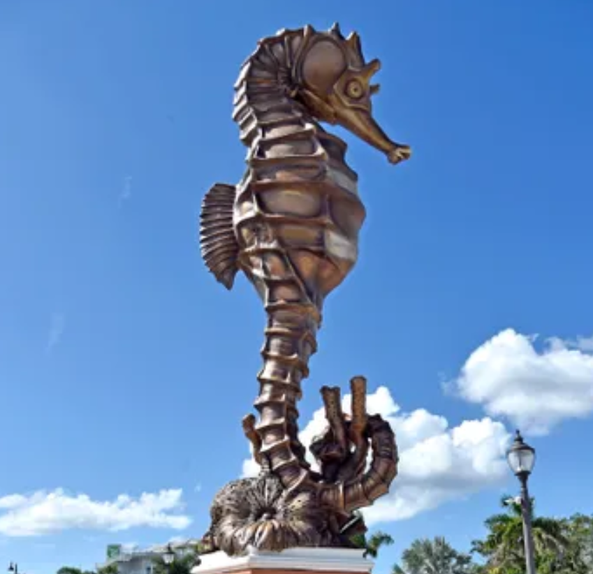seahorse sculpture