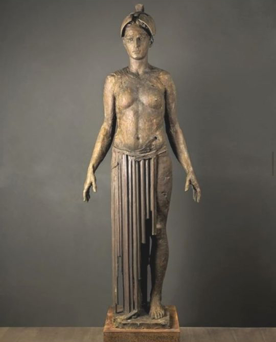 Customized Standing Ancient Man Bronze Statue