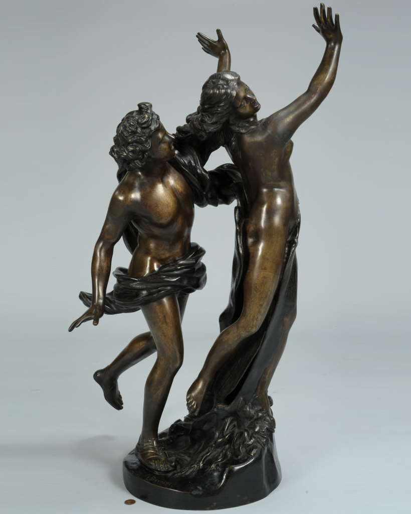 Apollo and Daphne bronze life size sculpture