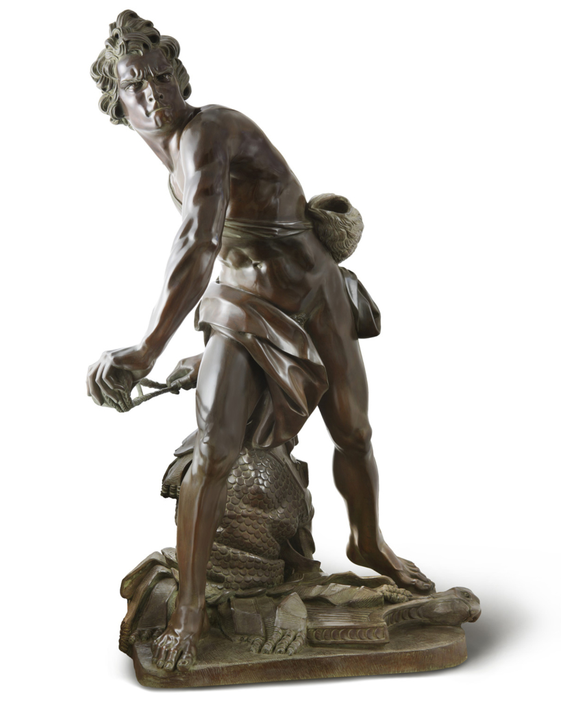 Bronze life size David Bernini sculpture